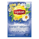 Lipton Sweet Nights Herbal Infusion Tea - 20 Bags × 1.5g (30g)