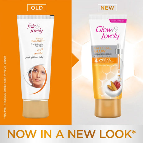 Glow & Lovely Natural Glow Herbal Serum Cream - 100g