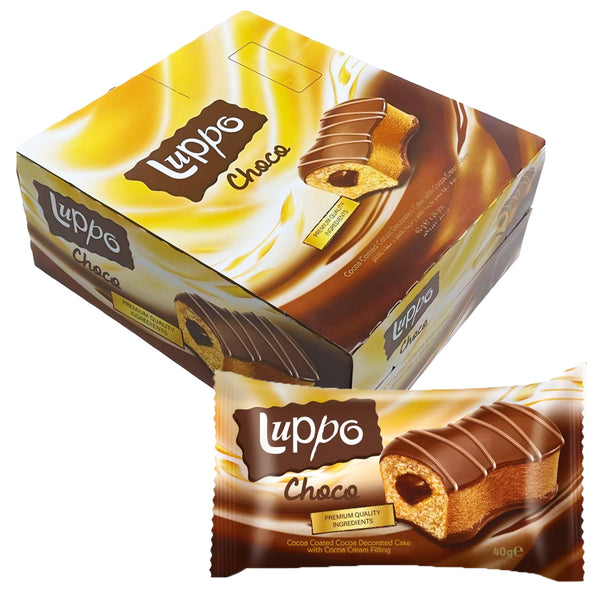 Luppo Choco Cocoa Cream Filling Cake - 40g x 24Pcs