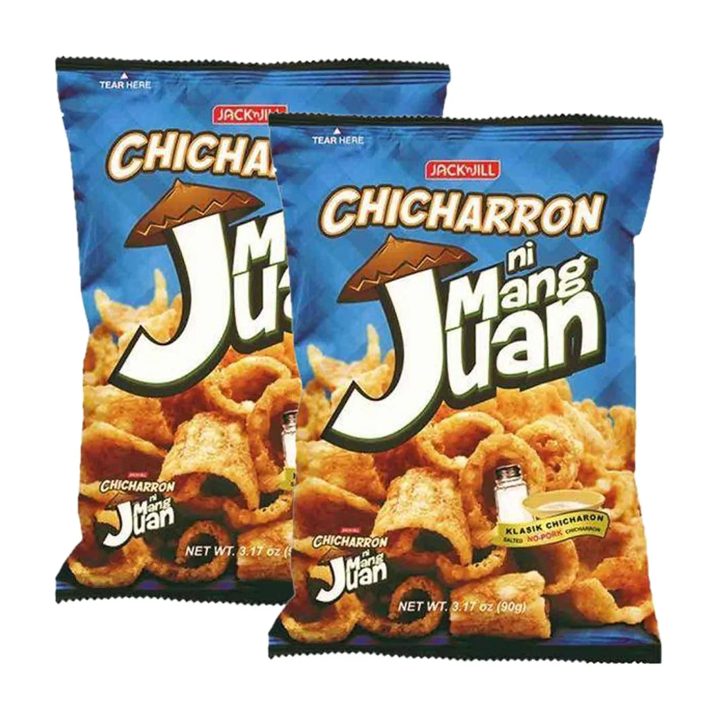 Jack 'n Jill Chicharron Nm Juan Klasik 90g × 2Pcs (Offer)