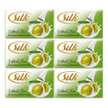 Silk Nature Olive Moisturizing Milk Cream Soap - 120g x 6 Pcs