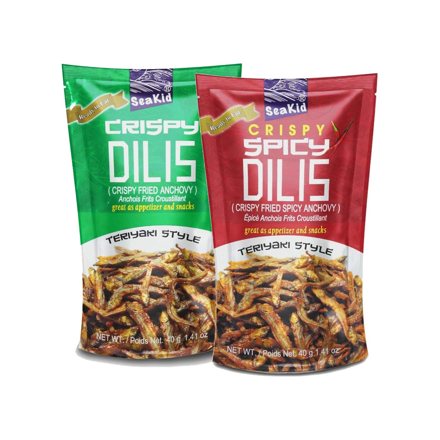 Seakid Crispy + Spicy Dilis In Teriyaki Style - 40g × 2Pcs