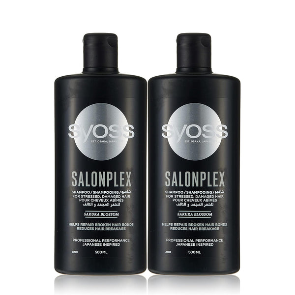 Syoss Salonplex Shampoo For Stressed & Damaged Hair - 500ml+500ml