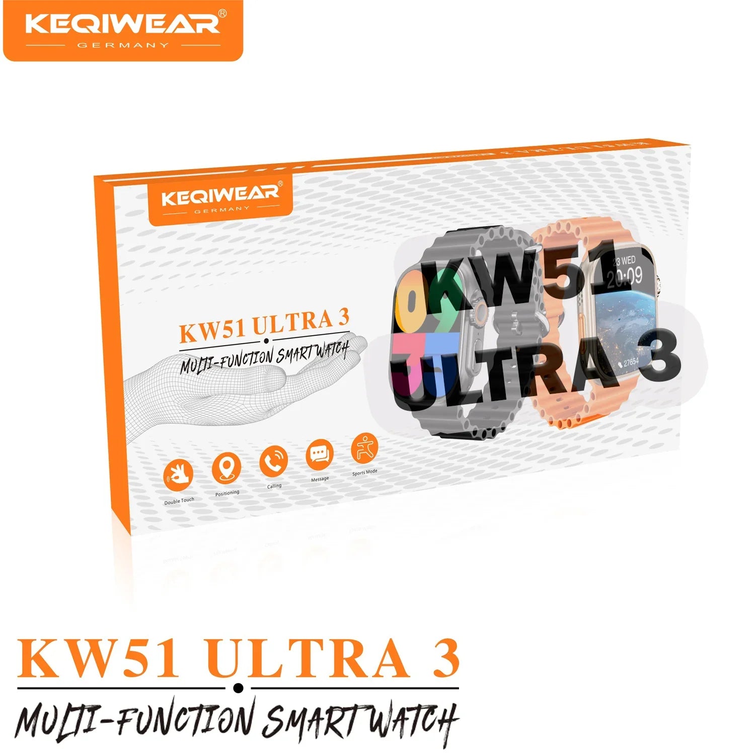 Keqiwear Germany Multi-Function Smartwatch - KW51 ULTRA 3