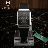 ساعة يد نسائية تناظرية مقاومة للماء من VIGUER - V1204L