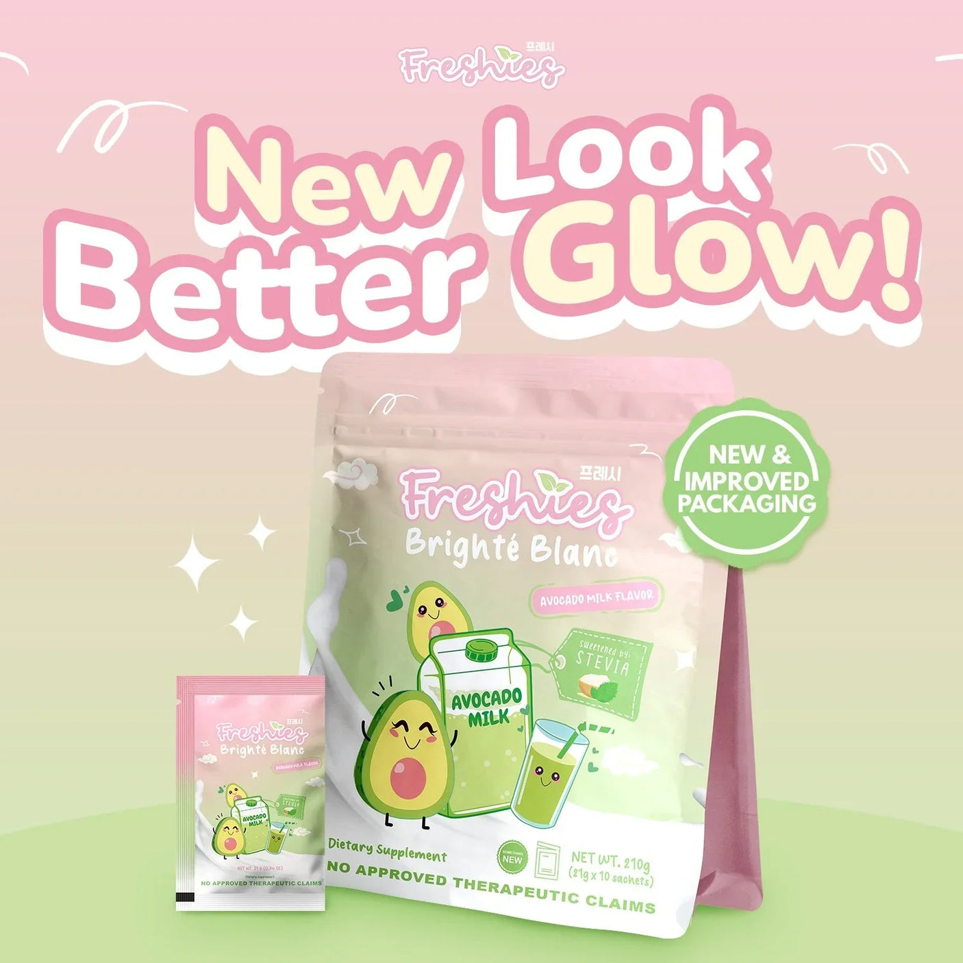 Freshies Avocado Milk - 21g × 10 Sachets