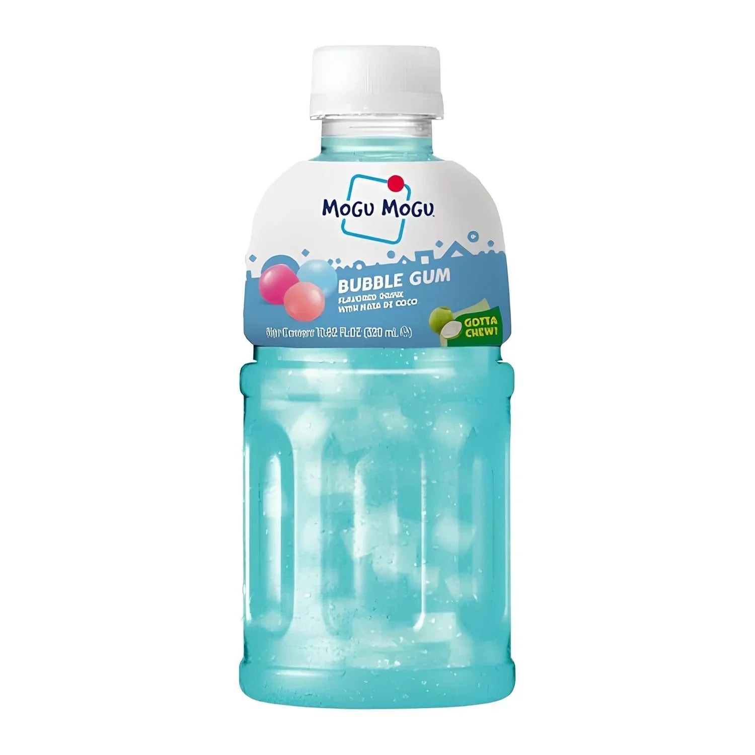 Mogu Mogu Bubble Gum Flavored Drink With Nata De Coco - 320ml