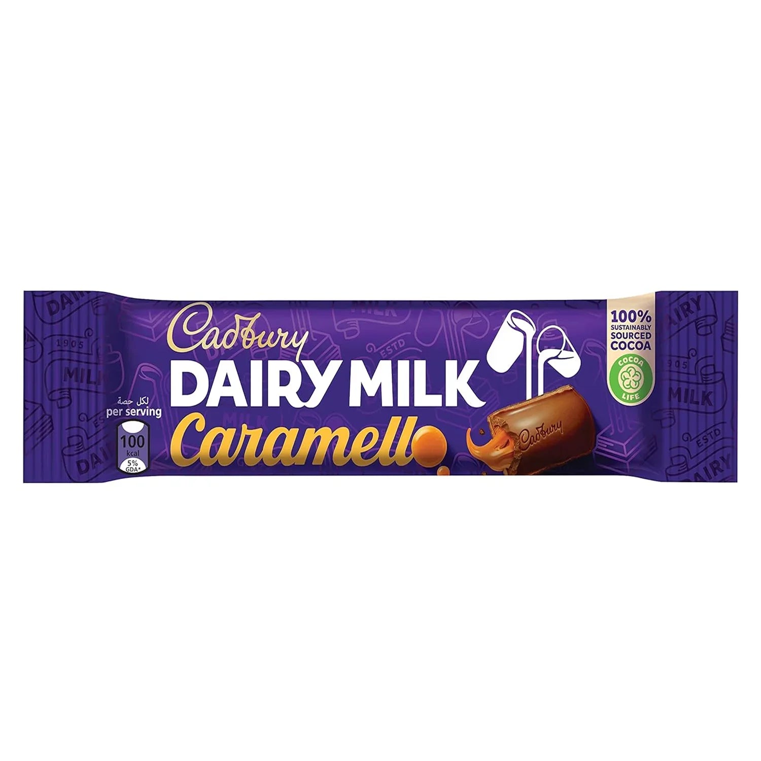 Cadbury Dairy Milk Caramello Milk Chocolate - 40g × 12 Pcs