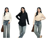 Stylish Attractive Look Korean Fashion Women Shirts - SPI-WCWS3