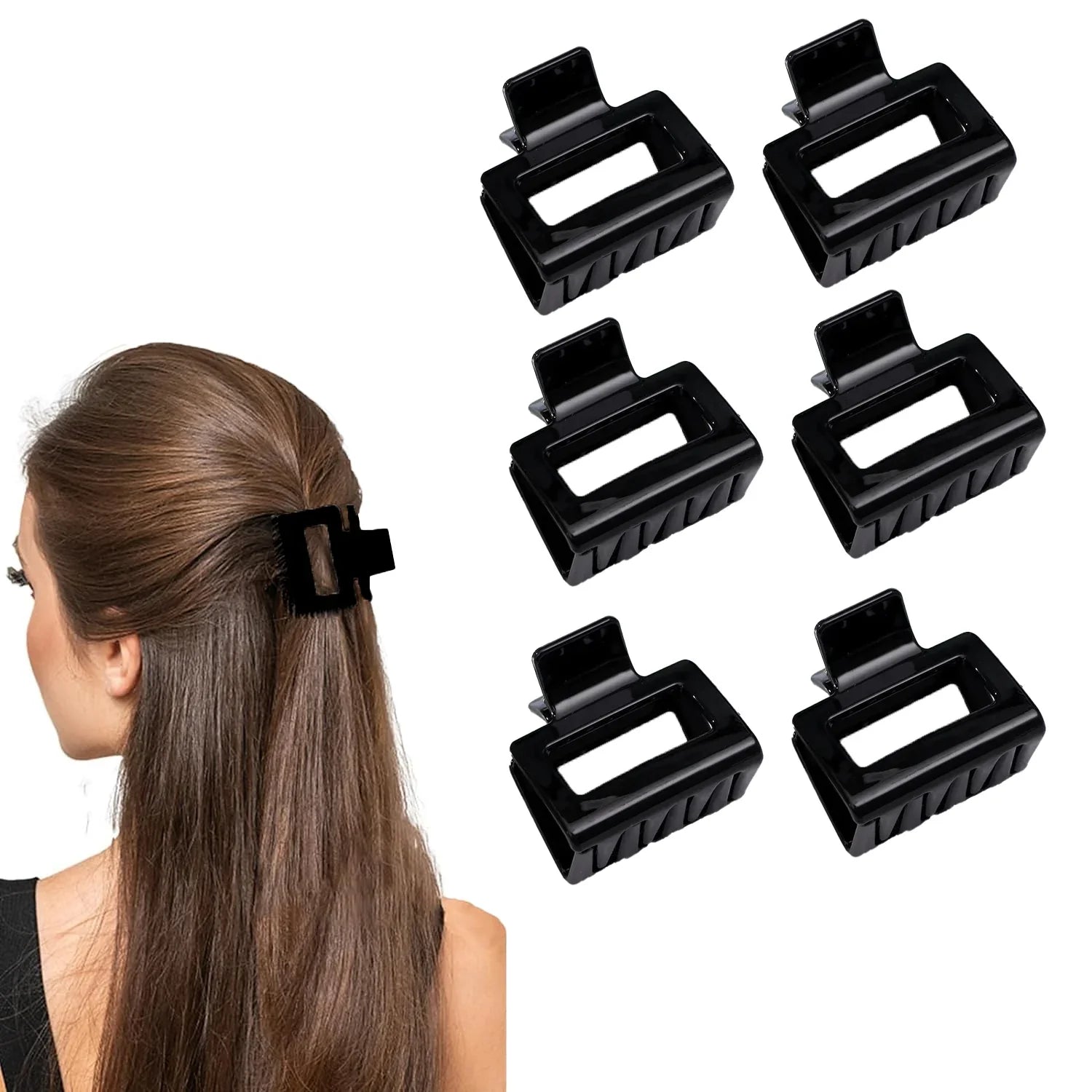 Unique Design Hair Claw Clips - 12 Pcs (KT-88A)
