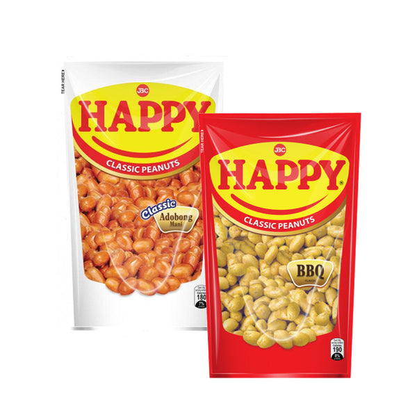 Happy Classic Peanuts Adobo + BBQ Flavor - 2 × 100g (Offer)