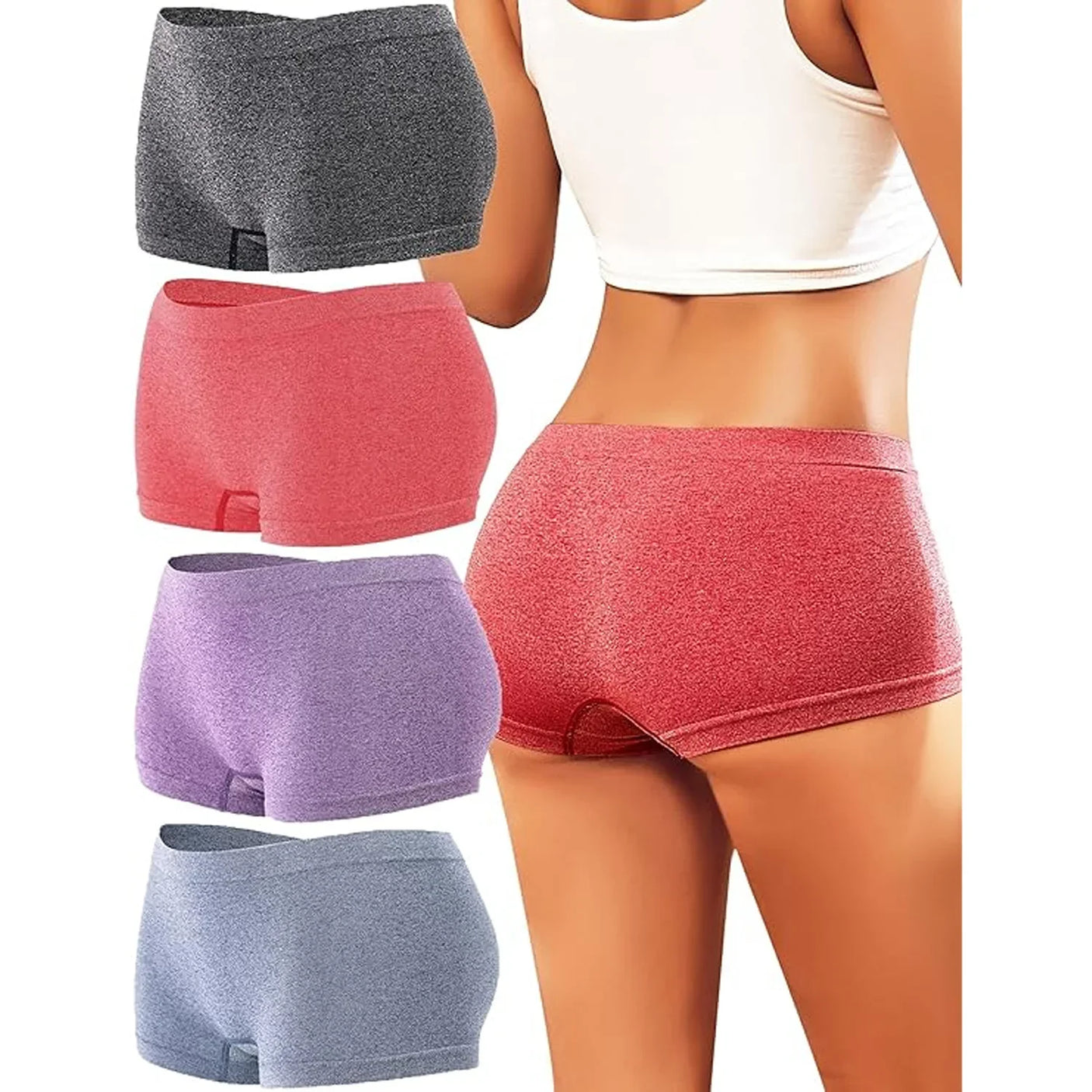 Women's Seamless Boxer Briefs #M8044