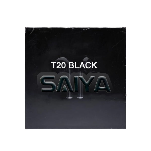 سماعات أذن لاسلكية حقيقية من Saiya - T20 (أسود)