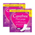 Carefree Plus Large Unscented Panty Liners - 64s × 2Pcs