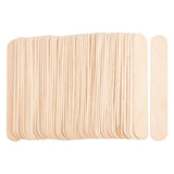 Waxing Natural Wooden Popsicle Sticks - 50Pcs