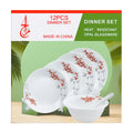 Opal Glassware Heat-Resistant Dinner Set - 12 Pcs