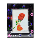 Black Diamond Design Glass Photo Frame (13CM×8CM) - PF2