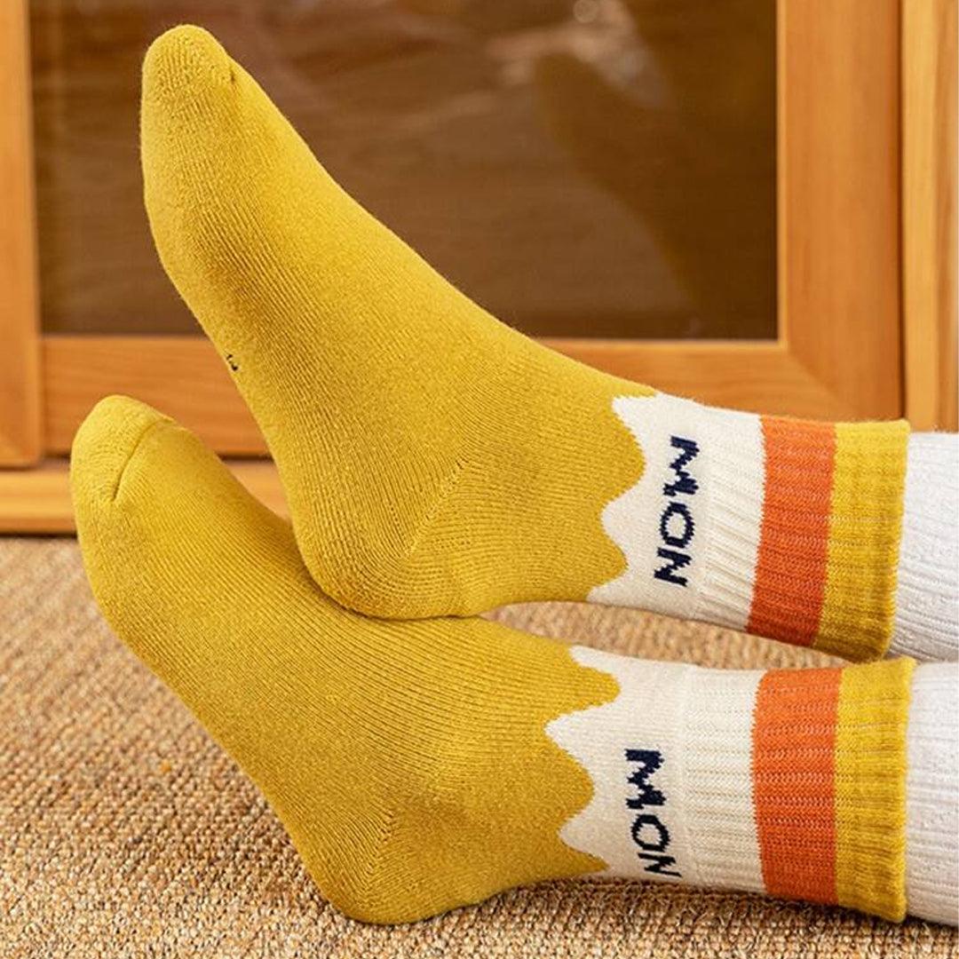 Premium Quality Breathable Warm Cotton Socks 3 Pairs F-01