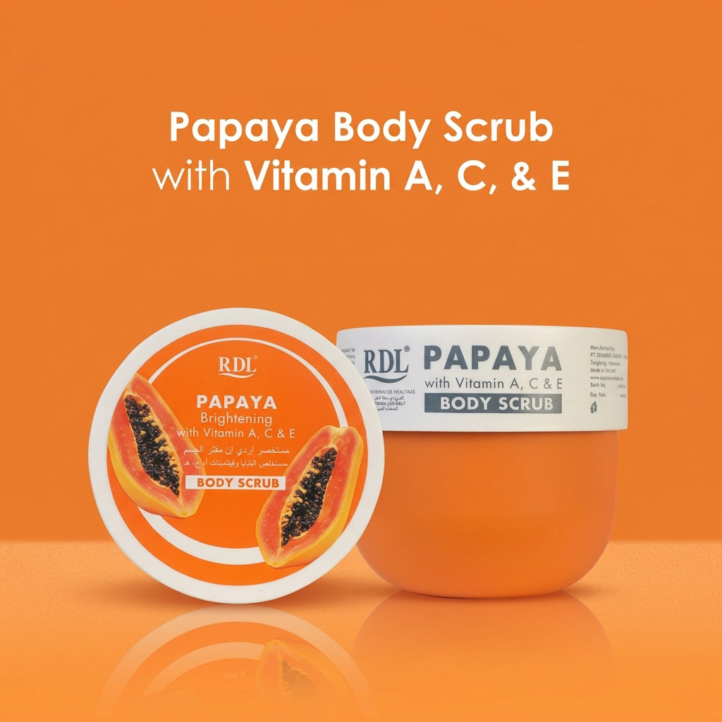 RDL Papaya Brightening Body Scrub - 490g
