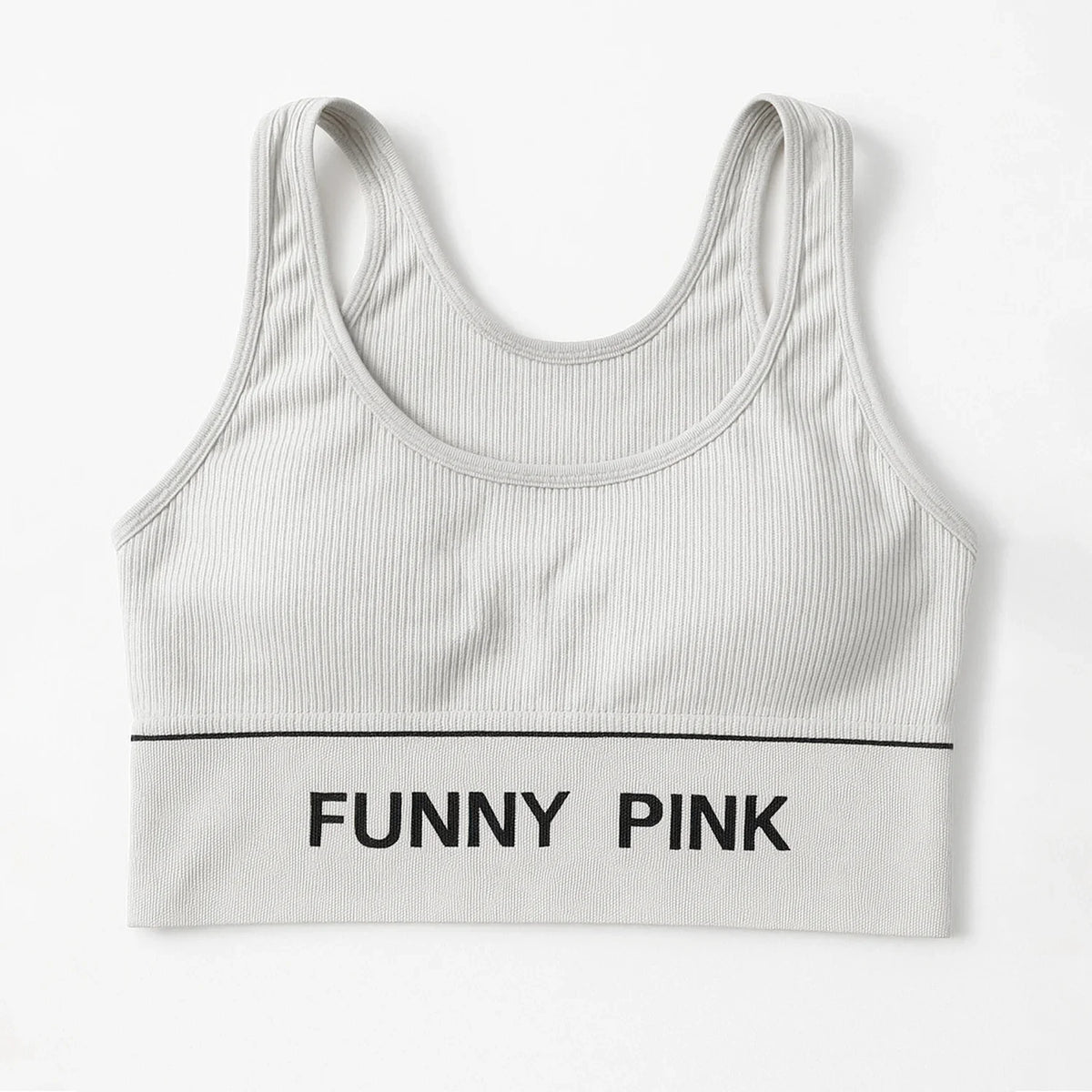 Funny Pink Women's Fancy Camisole Crop Top Sports Bra - FP274