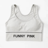 Funny Pink Women's Fancy Camisole Crop Top Sports Bra - FP274