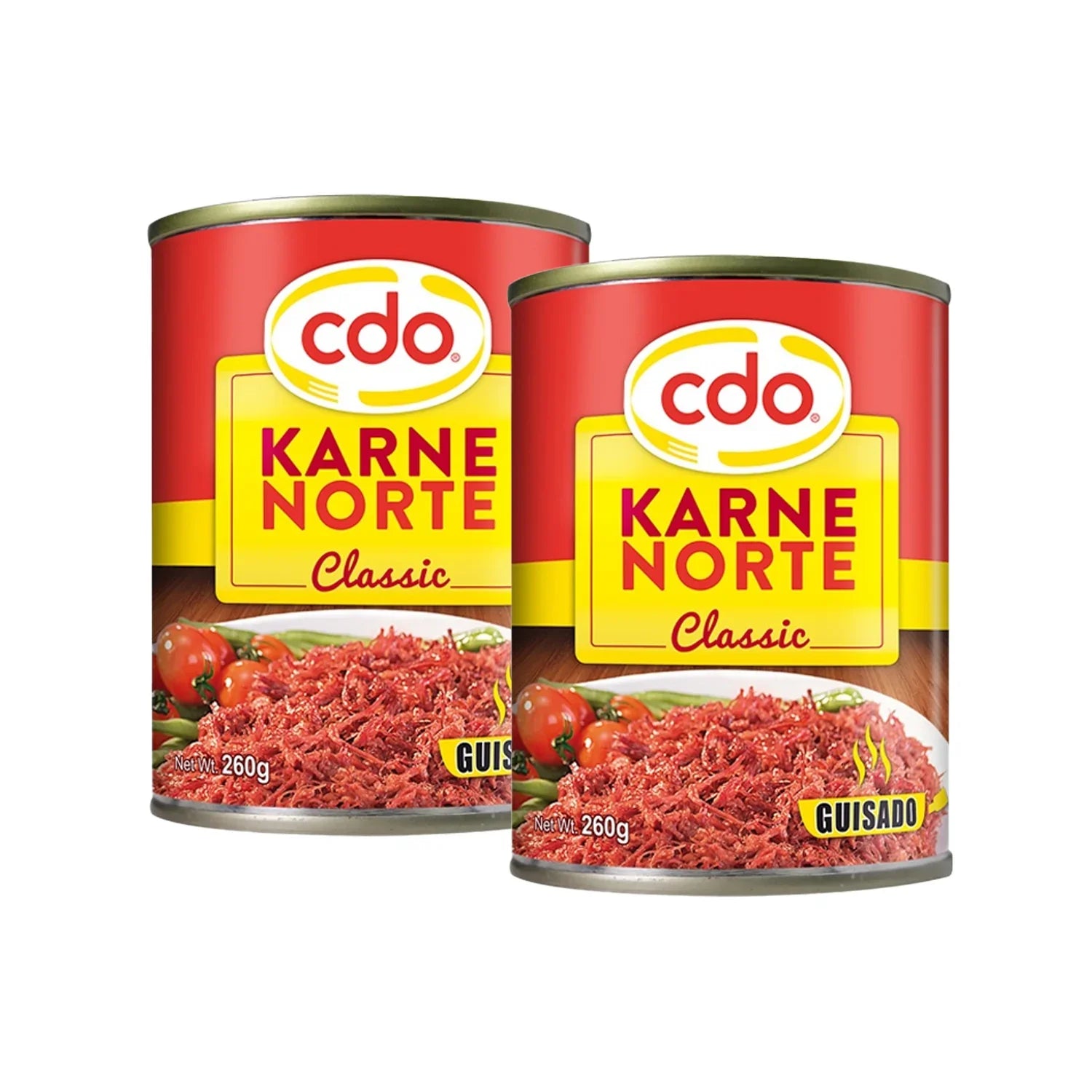 CDO Karne Norte Classic Guisado - 260g × 2Pcs