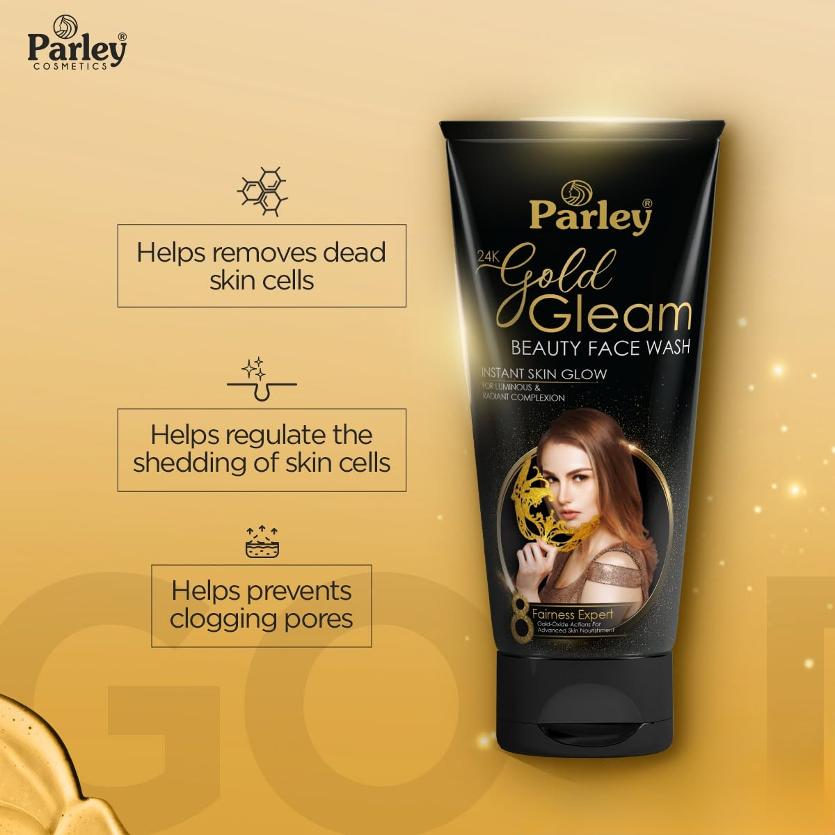 Parley 24K Gold Gleam Beauty Face Wash - 170ml