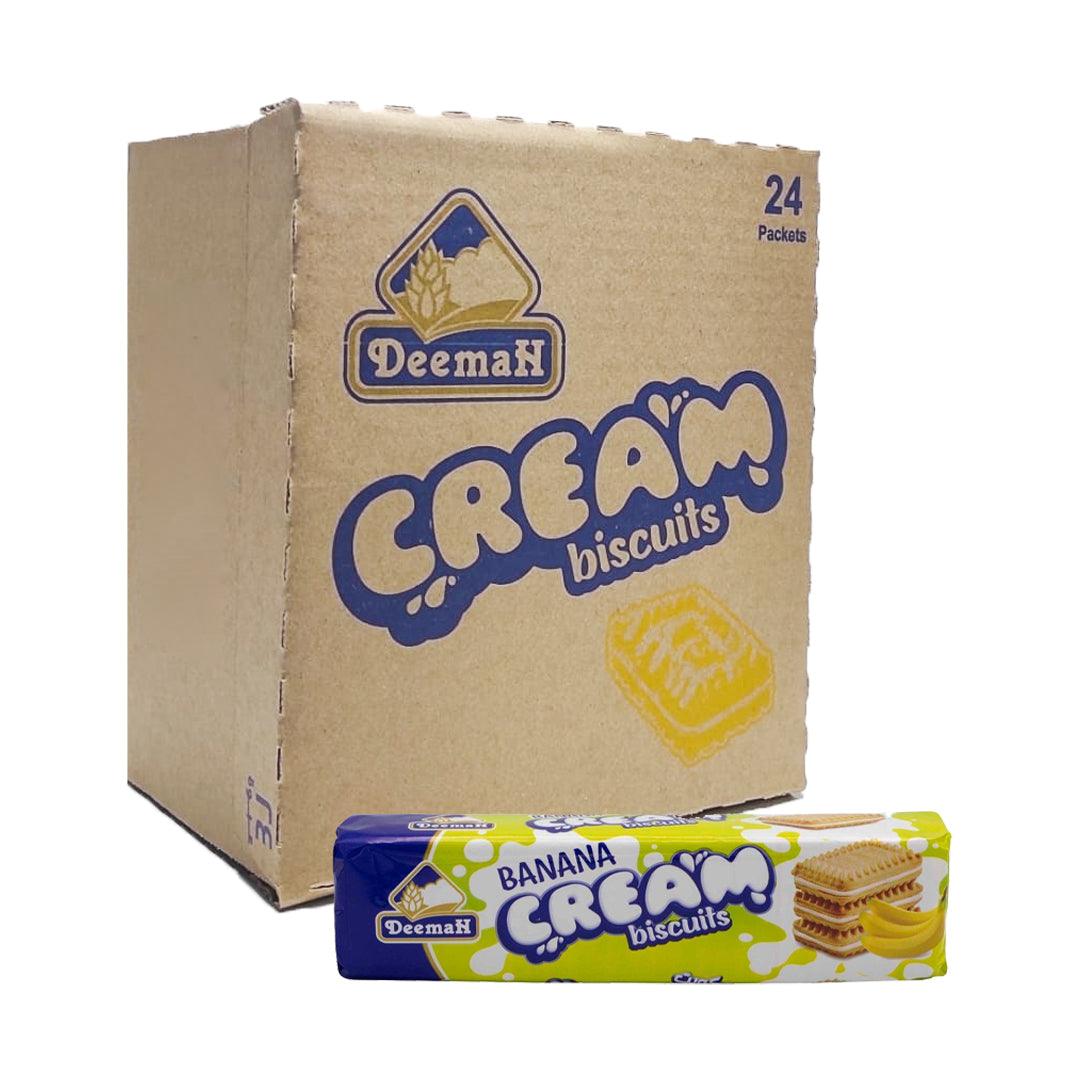 Banana Cream Biscuits Deemah (24 Packets x 90g)