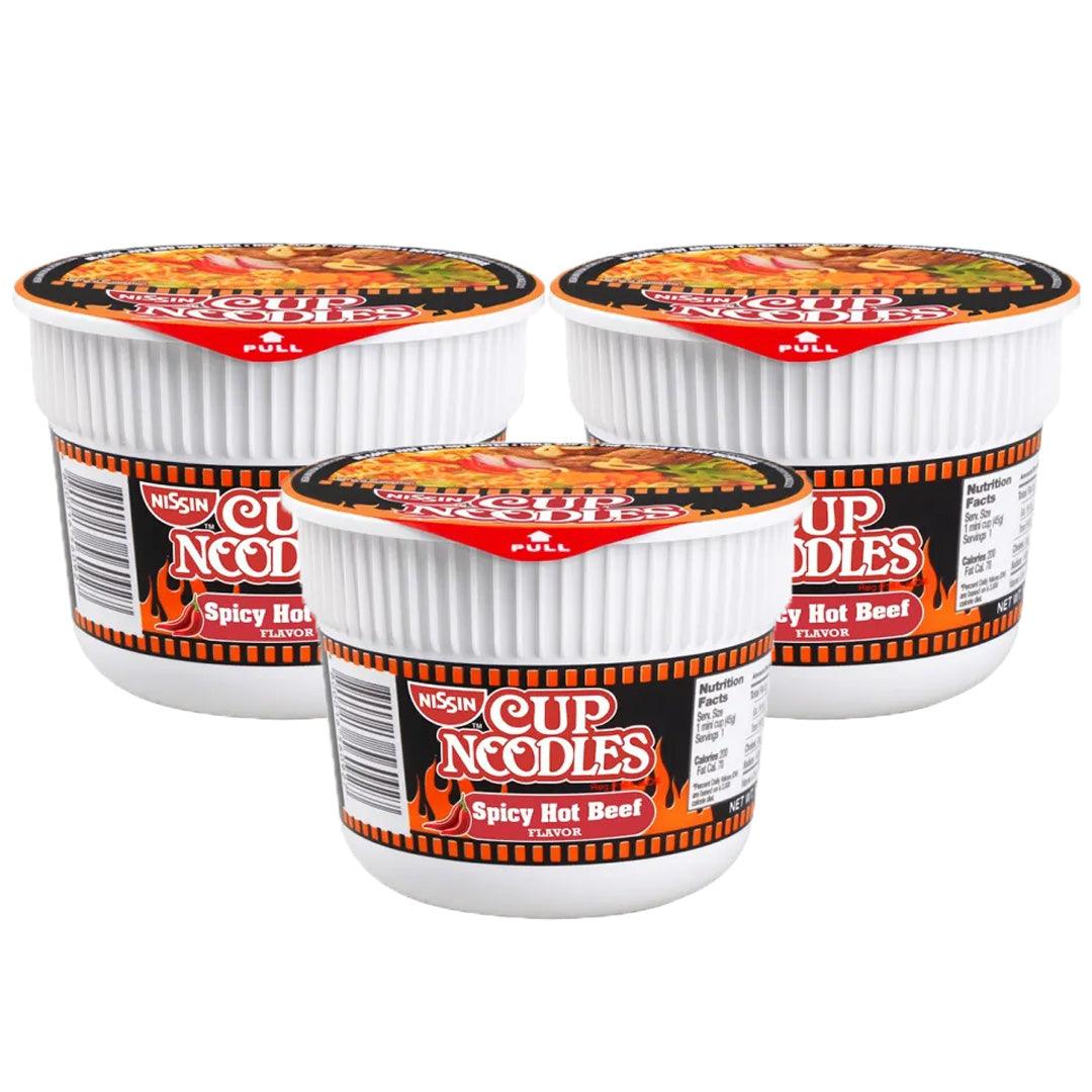 Nissin Cup Noodles Spicy Hot Beef - 45g (2+1)