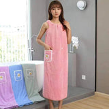 Sleeveless Quick-Dry Wearable Bath Towel