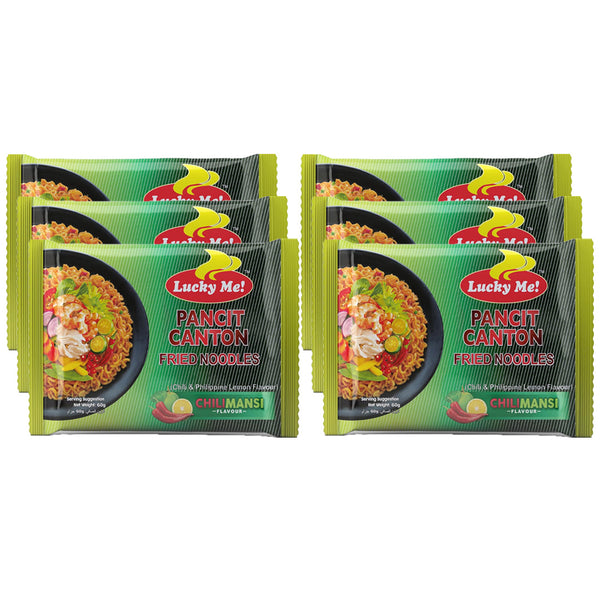 Lucky Me Pancit Canton Chilli Mansi Noodles 60g Pack of 6