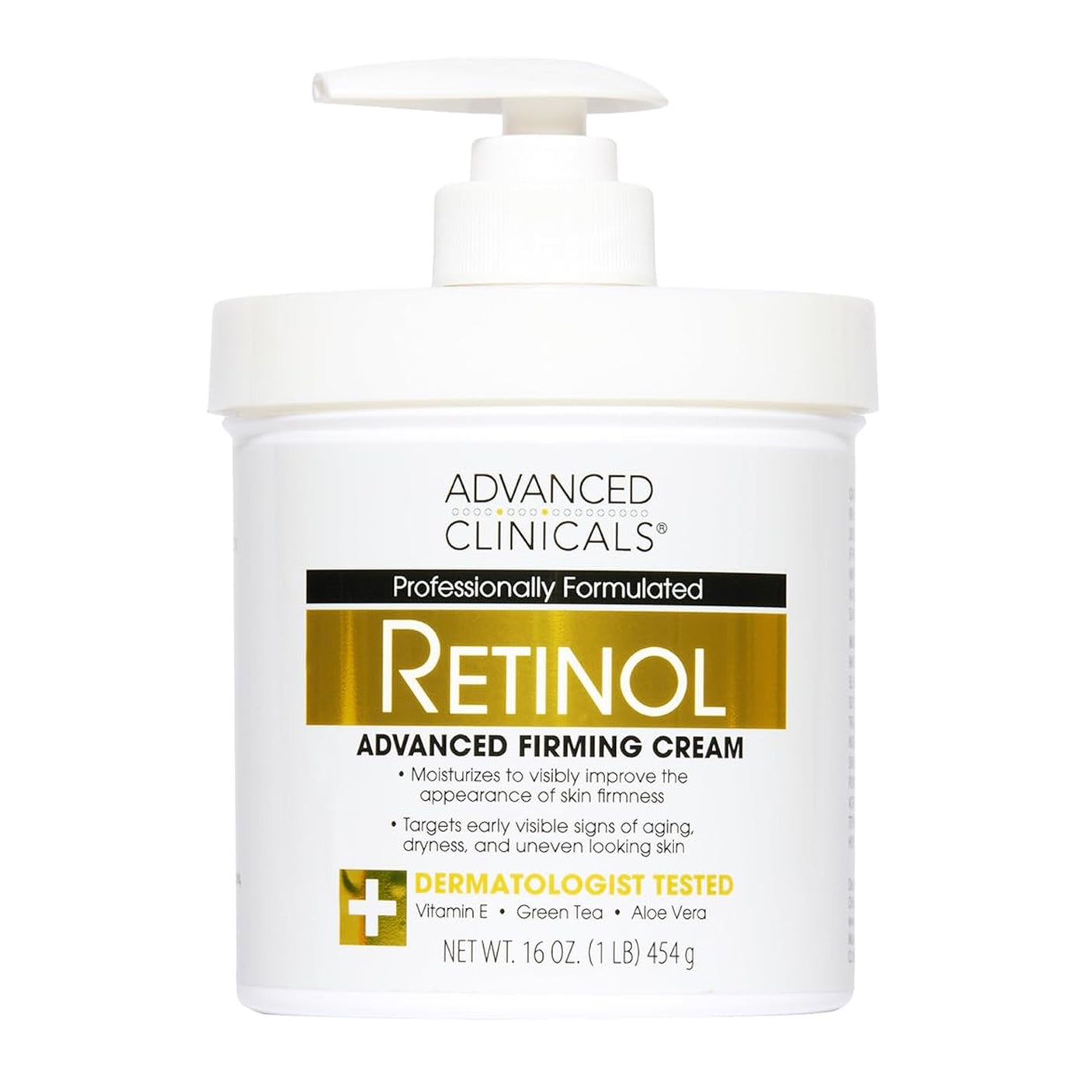 Advanced Clinicals Retinol Firming Body Cream - 454g