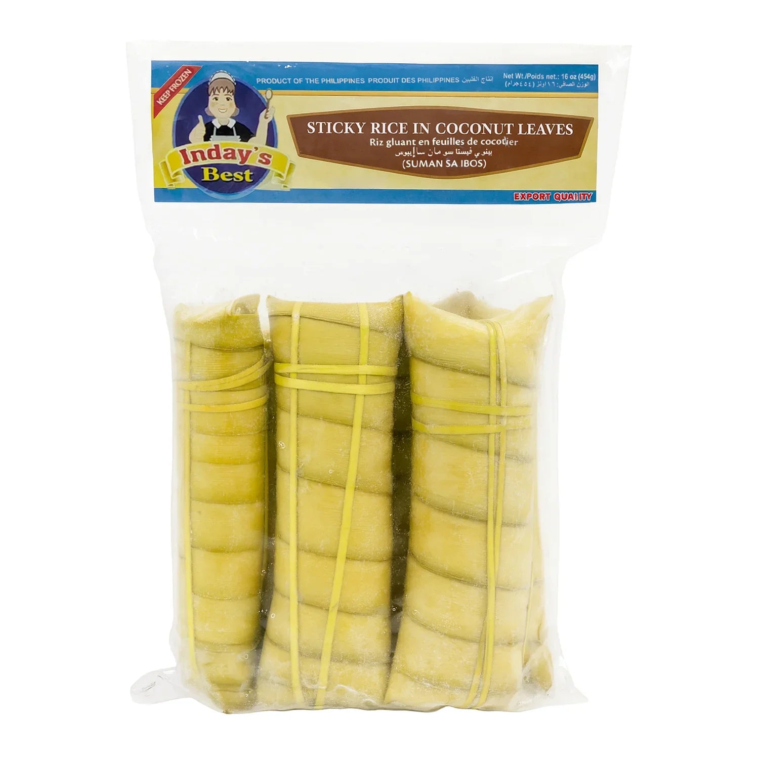 Sticky Rice In Coconut Leaves (SUMAN SA IBOS) - 454g (Frozen)