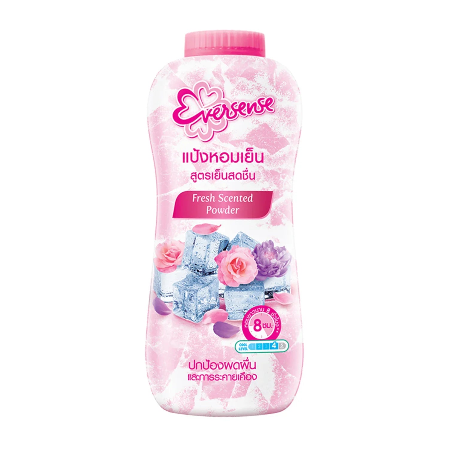 Eversense Fresh Scented Cooling Talc Powder (Pink) - 280g