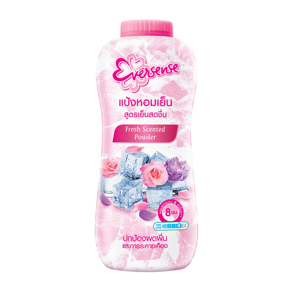 Eversense Fresh Scented Cooling Talc Powder (Pink) - 280g