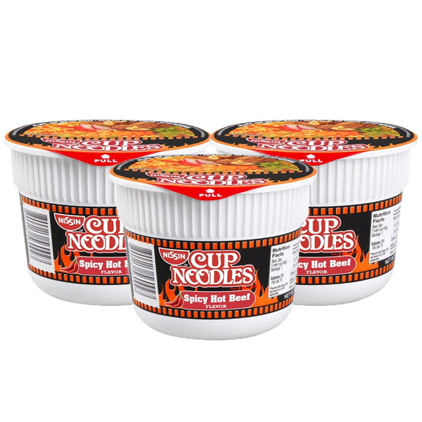 Nissin Cup Noodles Spicy Hot Beef - 45g (2+1)