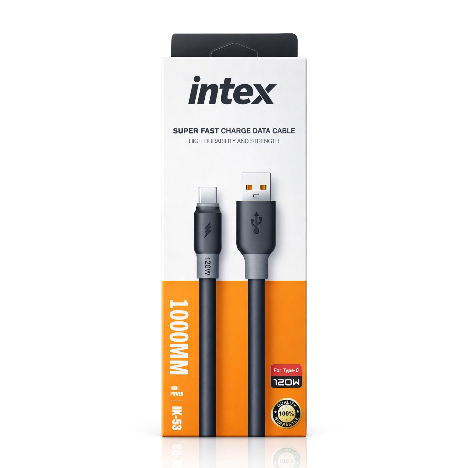 intex 120W Type C Super Fast Charge Data Cable IK-53