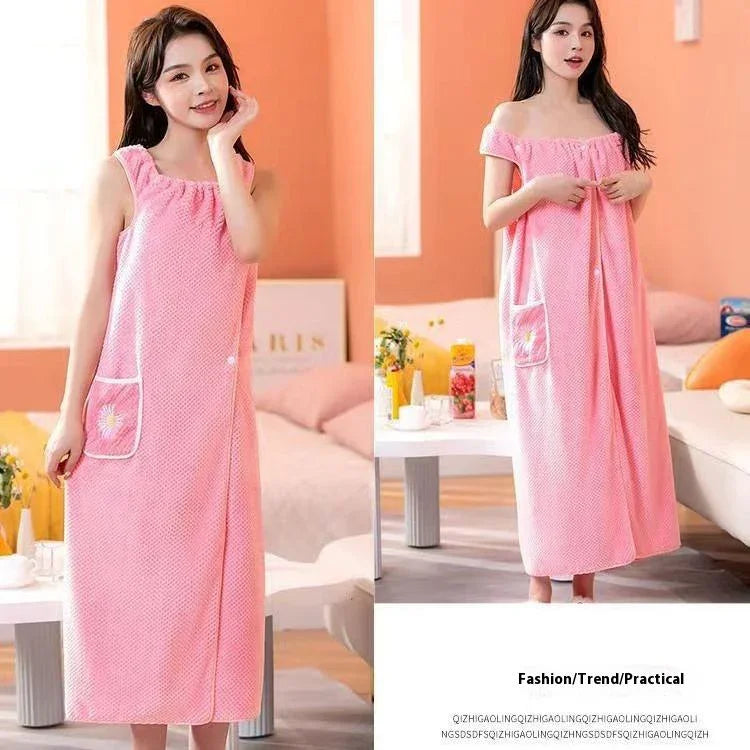 Sleeveless Quick-Dry Wearable Bath Towel