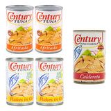 Century Tuna Afritada 2Pcs+Flakes in Oil 2Pcs+Caldereta - 155g (Combo)