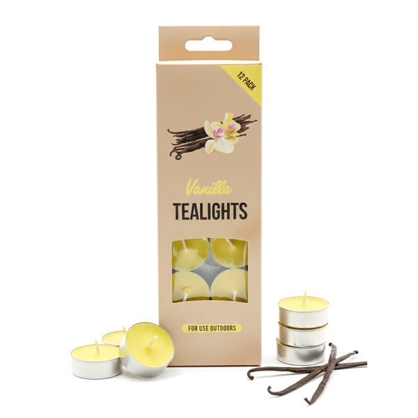 Vanilla Tealights Candles - 12 Pcs
