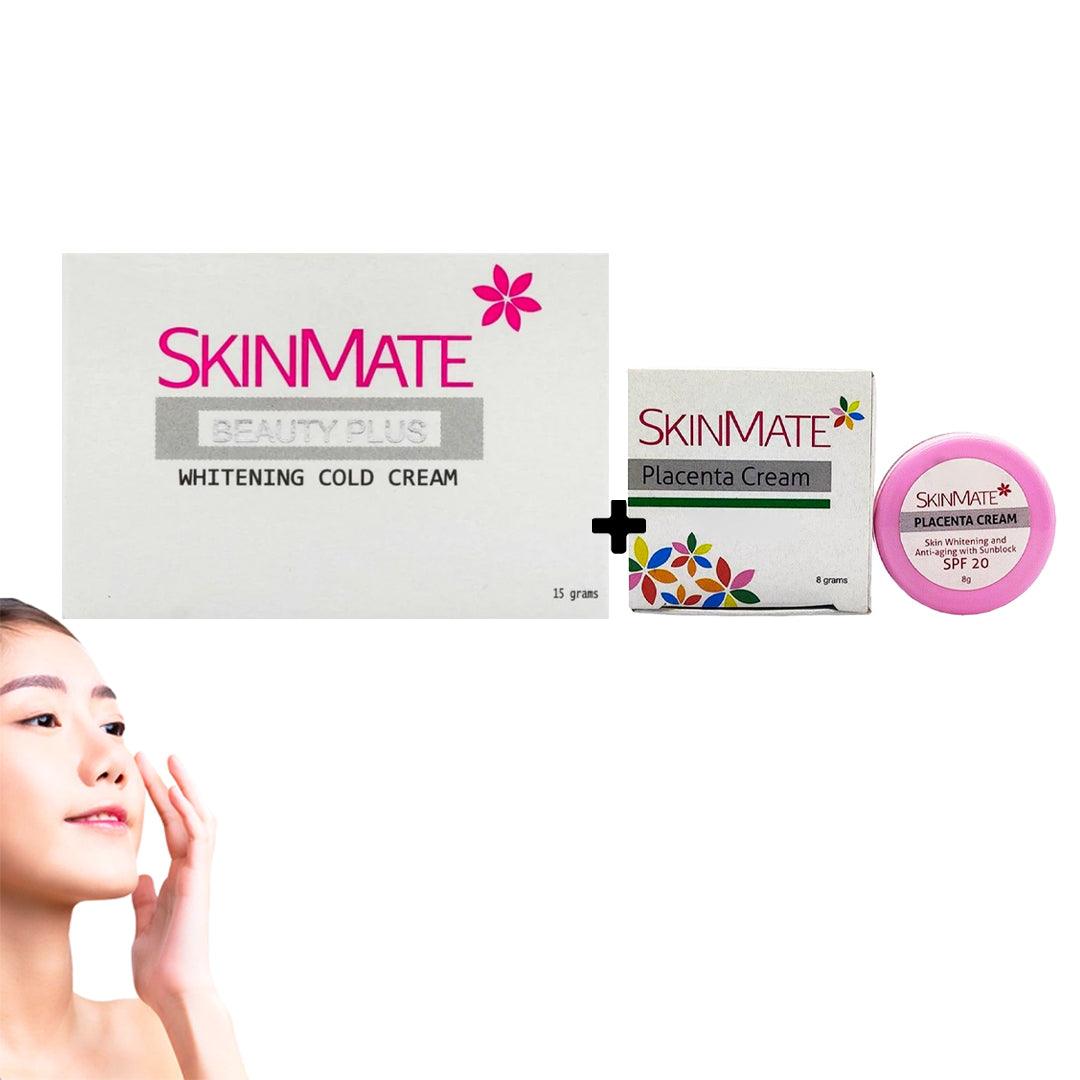 SkinMate Beauty Plus Brightening Cold Cream + Placenta Cream - 15g + 8g