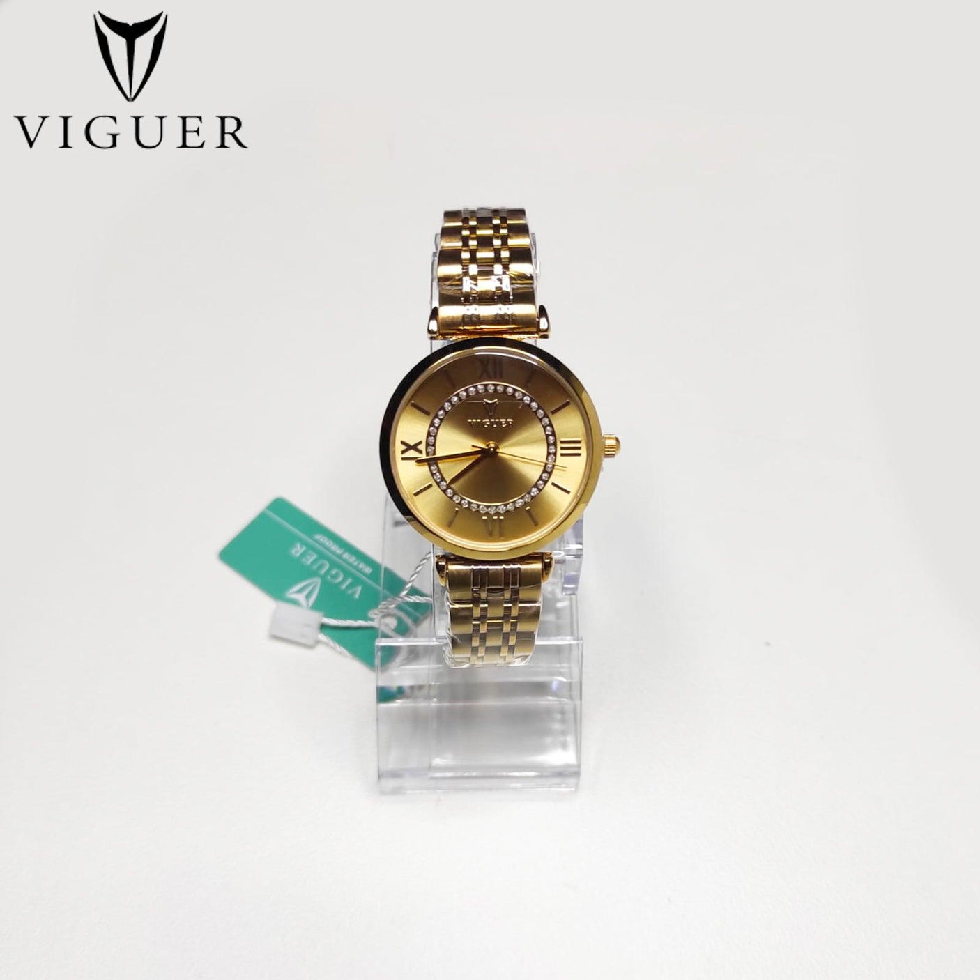 ساعة يد نسائية من VIGUER بأرقام رومانية - V1349L