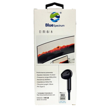 سماعة ستيريو من النوع C من Blue Spectrum TC-20