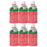 Mogu Mogu Watermelon Juice With Nata De Coco - 320ml × 6 Pcs