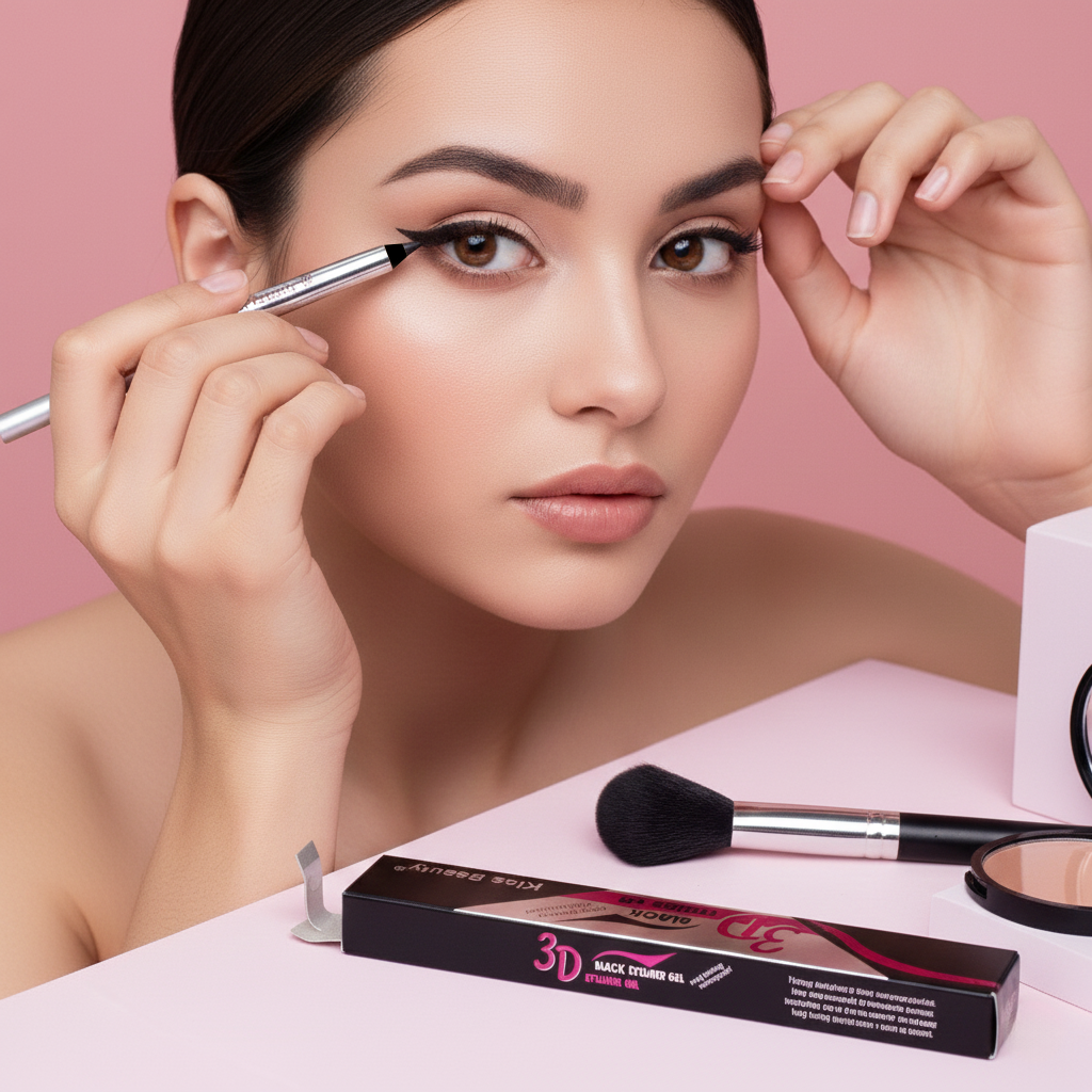 Kiss Beauty 3D Black Eyeliner Gel - 1.5g