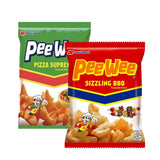 Nutri Snack Pee Wee Sizzling BBQ + Pizza Flavored Snack - 2Pcs × 95g