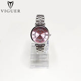 ساعة يد نسائية من VIGUER بأرقام رومانية - V1349L