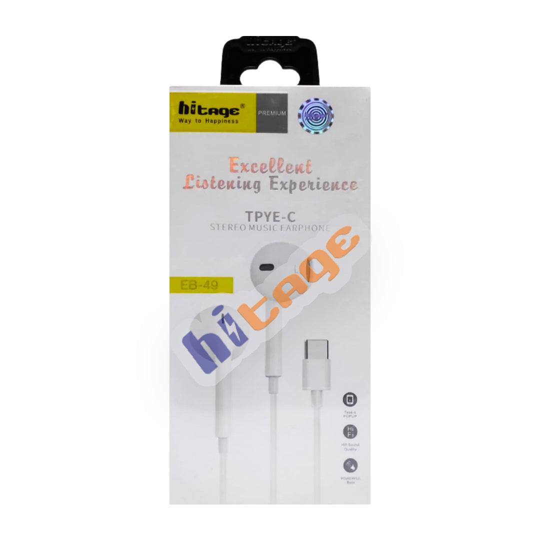 Hitage Type-C Wired Headphone EB-49
