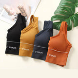 Funny Pink Women's Fancy Camisole Crop Top Sports Bra - FP274