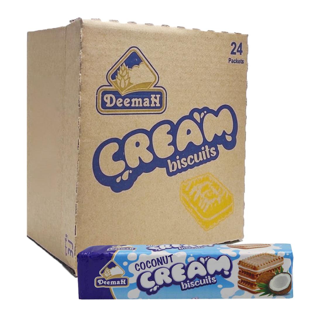 Coconut Cream Biscuits Deemah (24 Packets x 90g)